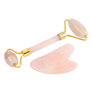 Rose Quartz Face Roller & Gua Sha Set | Bathroom Set