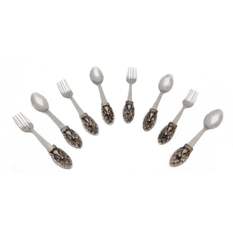 Ethenic Hand Crafted Spoon, Fork Set | Flatware