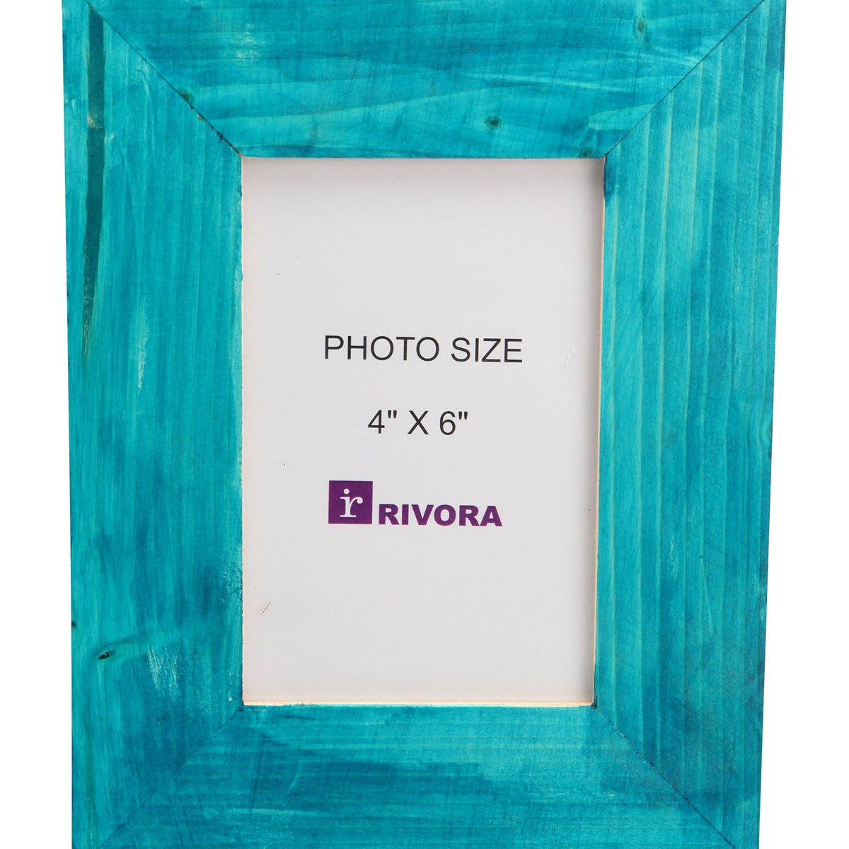 Wood Photo Frame With Hand Painted Transparent Blue Colour | Photo Frame