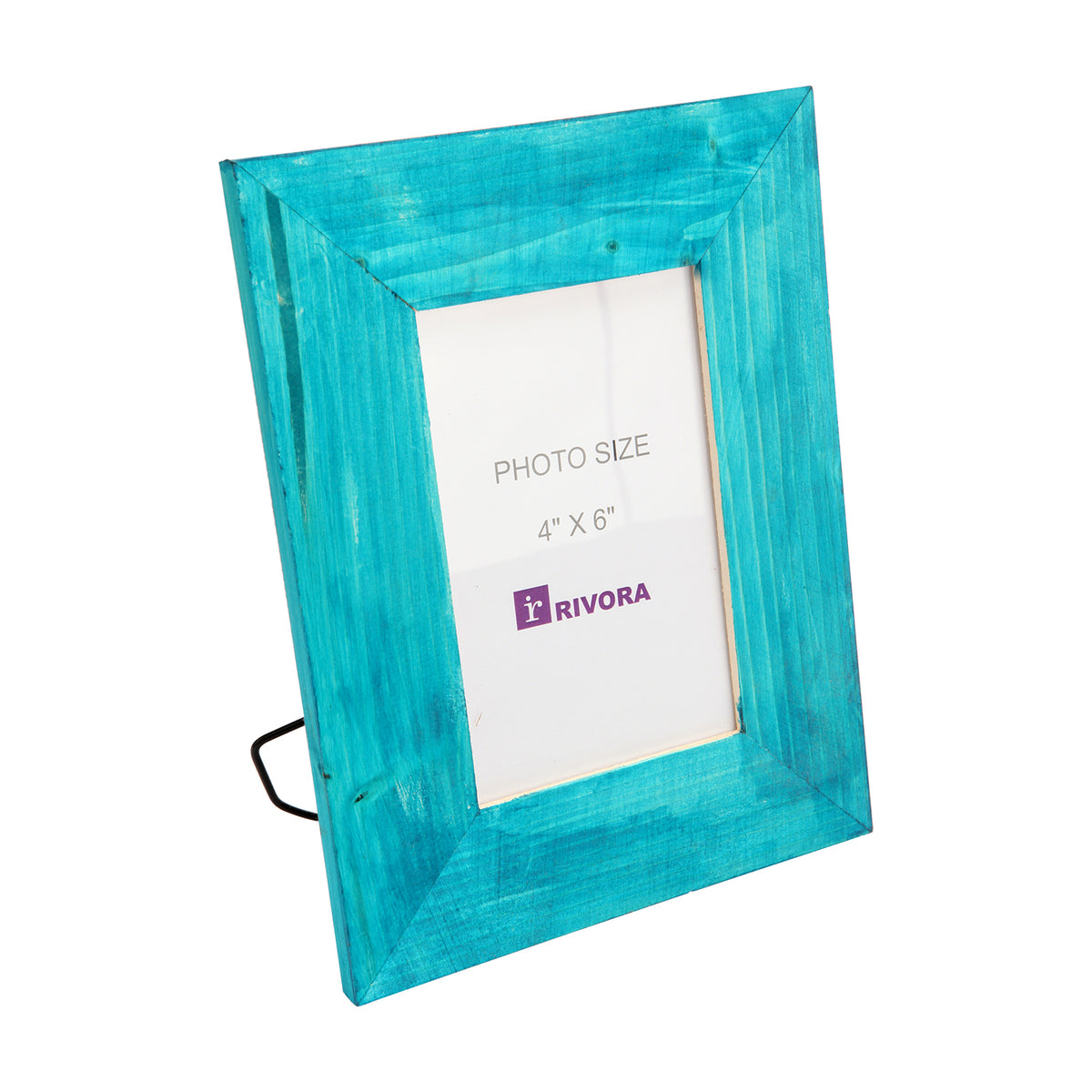 Wood Photo Frame With Hand Painted Transparent Blue Colour | Photo Frame