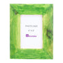 Wood Photo Frame With Hand Painted Transparent Green Colour | Photo Frame